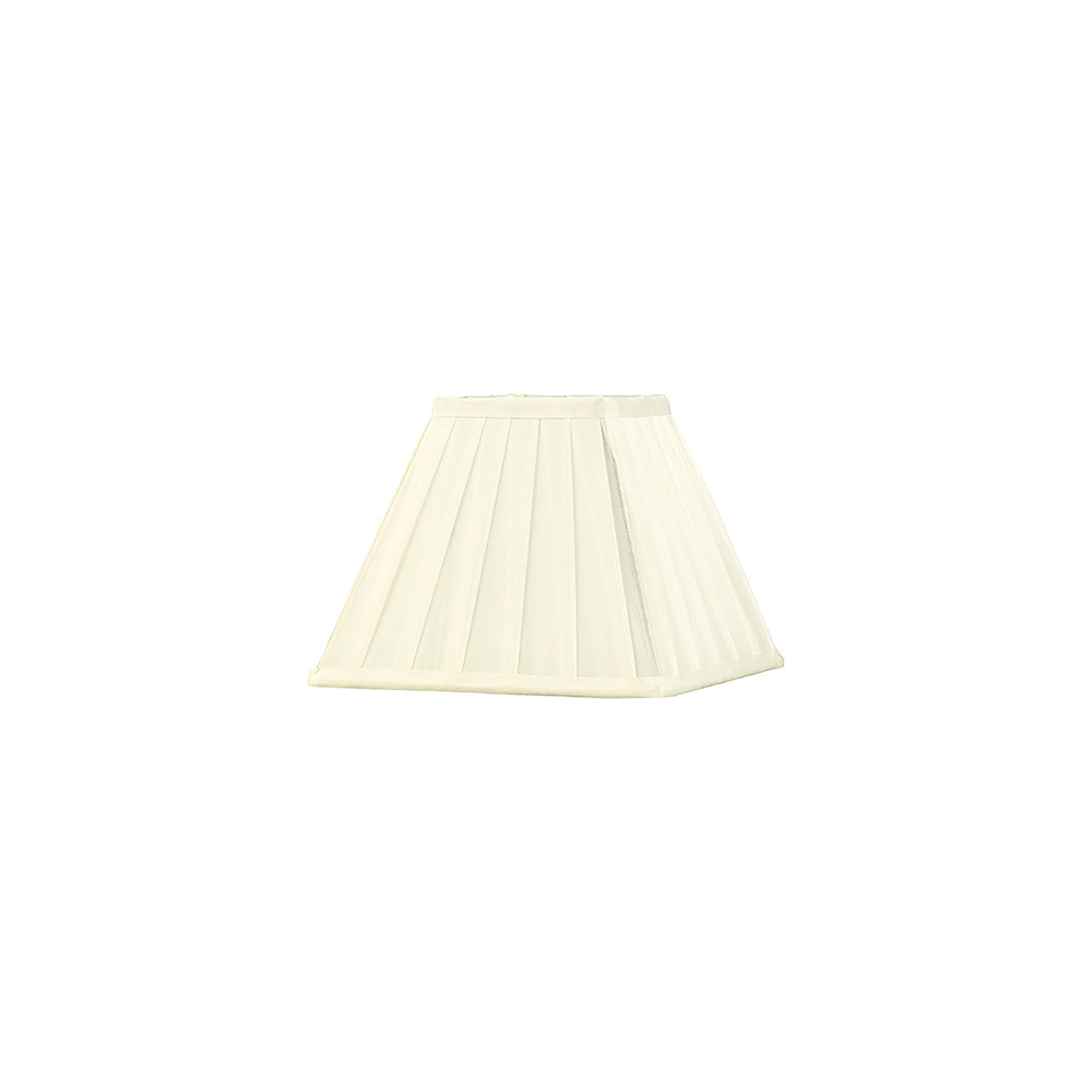 ILS20226  Leela 20cm Square Pleated Shade Ivory